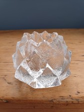 Swedish Glass Artichoke Tea Light/candle Holder
