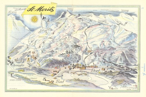 Moritz ski resort - st.,