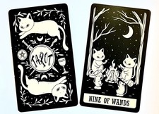 Kitten cats tarot deck - cats, of