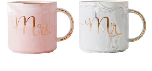 2pc mrs ceramic mug - &,