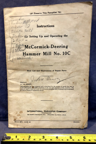 Mccormick deering hammer mill - mccormick-deering,