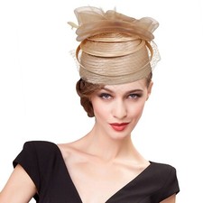 Champagne Fascinator Hat Women