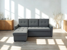 Grey Corner L Shape Sofa