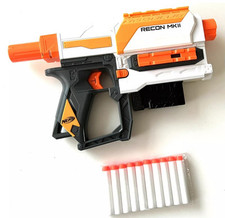 Nerf Recon Mkii Blaster With Black Mag & 10 New Darts N Strike N Strike Elite