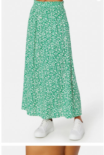 Jdy green floral midi - floral, midi/maxi