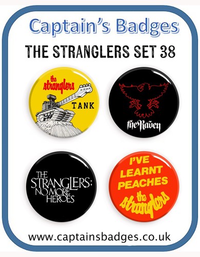 Set stranglers badges - set, of