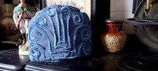 VINTAGE TEA COSY FABULOUS GRAND DESIGN IN SUPER BLUE COLOUR DECORATIVE PIECE 