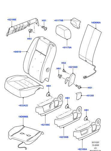 Land rover seat cushion - rover,