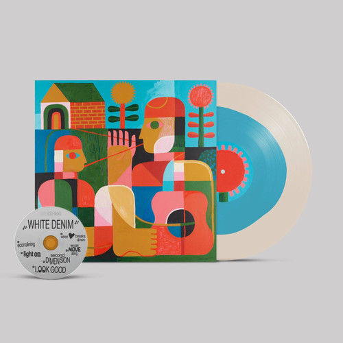 White denim blue - blue, vinyl