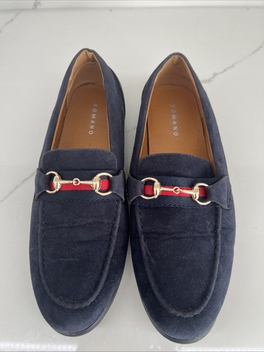 Romano men navy suede - men’s,