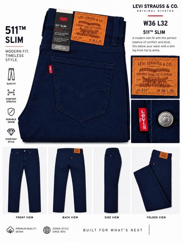 Levi 511 slim fit chinos - fit,