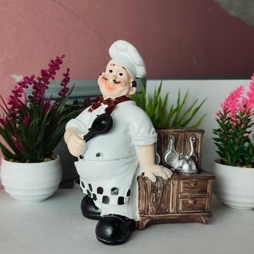 Resin chef figurine statue - resin,