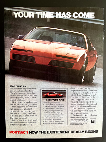 Pontiac firebird 1982 magazine - firebird,