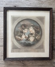 VINTAGE FRAMED COLOURED PRINT