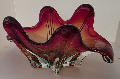 Vintage murano art glass bowl - murano,