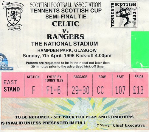 Ticket scottish cup - scottish, semi