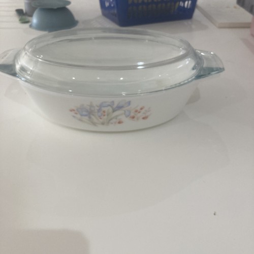 Vintage pyrex blue iris - vintage,