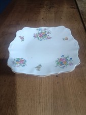 vintage china cake plate