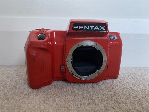 Vintage pentax red camera - camera, body