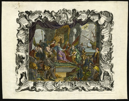 Antique print batavus allegory - antique, print-batavus-allegory