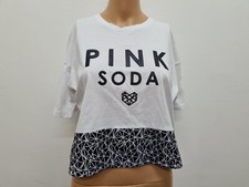 Pink Soda Womens Cropped T