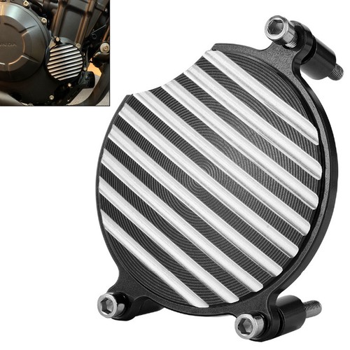 Black right engine cover guard - black,
