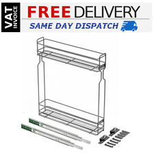 Soft Close Pull Out Wire Baskets Kitchen Storage Unit 150 200 300 mm Anthracite