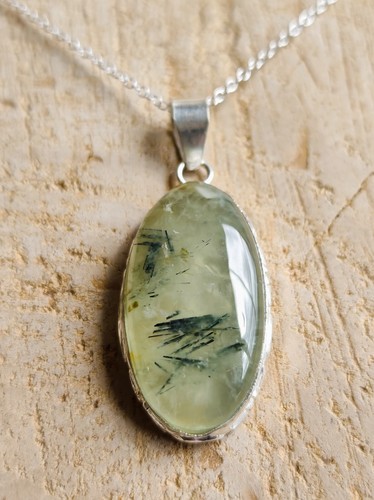Natural green prehnite - natural,