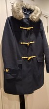M&S duffle coat navy size 14