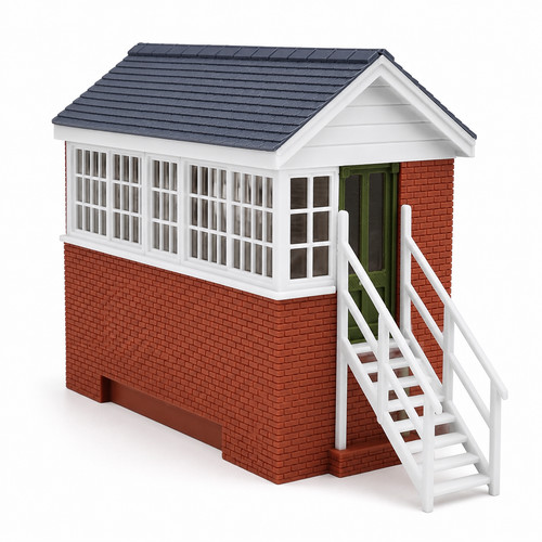 Model railway signal box - box, 3d