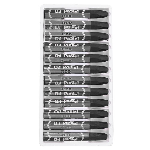 Black oil pastels 48pcs soft - black,