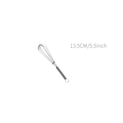 Small mini stainless whisk - stainless,