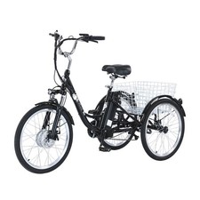 GOGOBEST GF100 24" Electric Trike 20Ah Electric Tricycle for Adults With basket