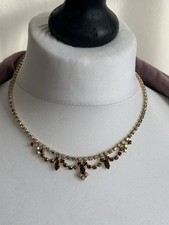Vintage Brown & Amber Diamante