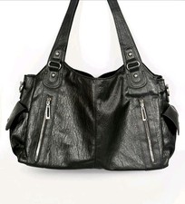 Black Y2K Tote Bag With Multi