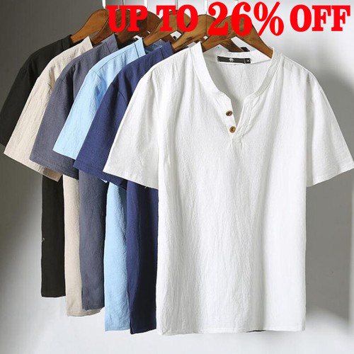 Men neck plain loose - plain, t-shirt