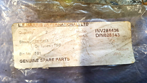 Triumph tss oil tubes pair - triumph,