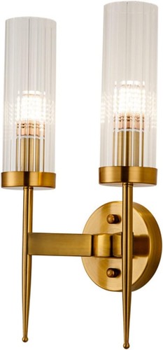 Gold double wall light - double,