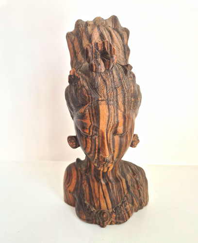 Carved wooden tribal - head, bust