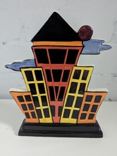 Lorna Bailey Pottery Signed Limited Edition Flatback "Manhattan Skyline" 147/250