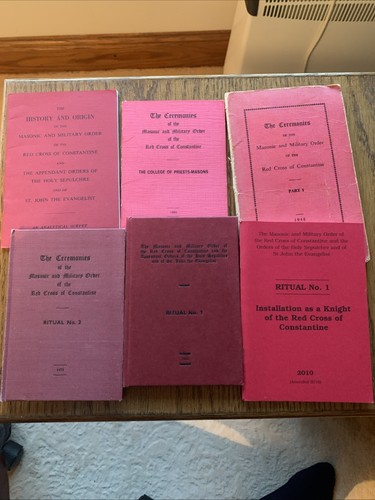 Masonic ritual books red - masonic,