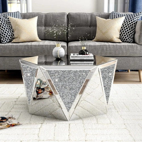 Amla hexagonal mirrored glass - hexagonal,