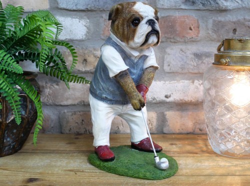 Quirky british bulldog golfer - quirky,
