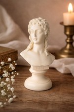 Vintage Eros Bust Statue White