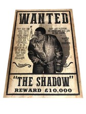 Only Fools and Horses The Shadow Wanted Poster Hand Signed by Vas Blackwood 
