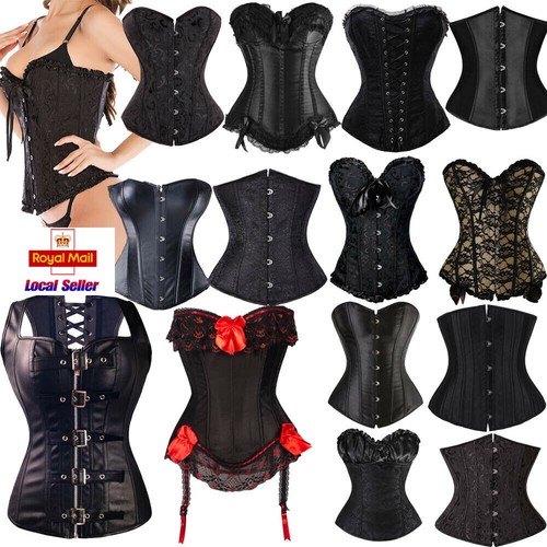 Women black lace corset - women,