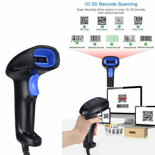 Usb wired barcode scanner - scanner, 1d