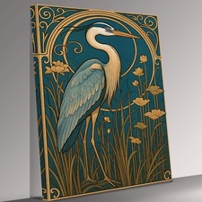 Art Deco Heron Bird Stunning