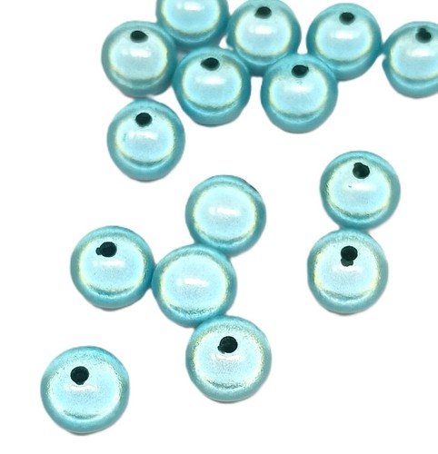 Blue round acrylic - 3d,