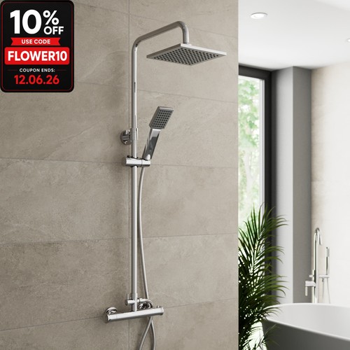 Thermostatic concealed square - thermostatic,